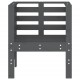 Sodo kėdės, 2vnt., pilkos, 61,5x53x71cm, pušies masyvas