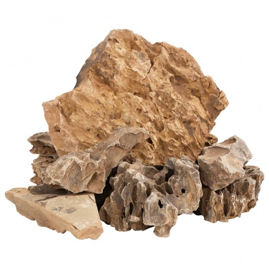 Drakono akmenys, rudos spalvos, 25kg, 5–30cm