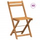 Sulankstomos bistro kėdės, 8vnt., akacijos medienos masyvas