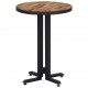 Bistro stalas, 55x76cm, perdirbtos tikmedžio medienos masyvas
