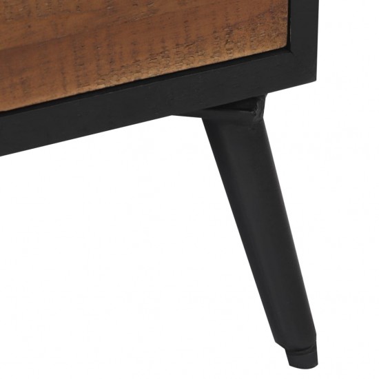 Kavos staliukas, 90x50x41cm, perdirbta tikmedžio mediena
