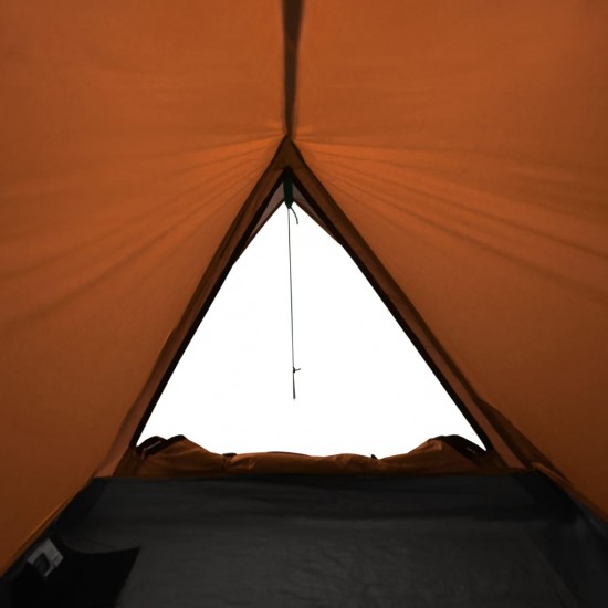 Dvivietė stovyklavimo palapinė, pilka/oranžinė, 200x120x88/62cm