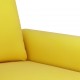 Sofos komplektas su pagalvėlėmis, 3 dalių, geltonas, aksomas