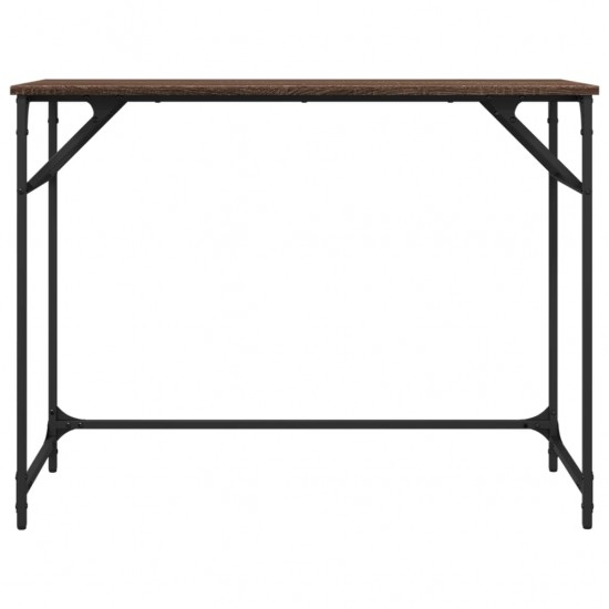 Rašomasis stalas, rudas ąžuolo, 100x45x76cm, mediena ir plienas