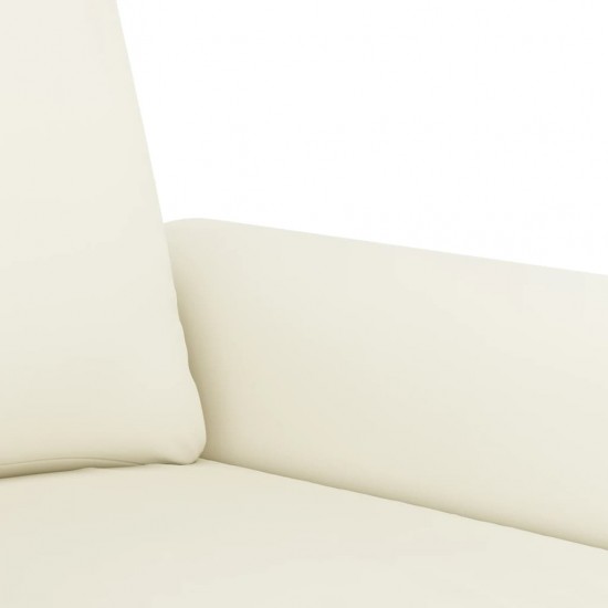 Dvivietė sofa, kreminės spalvos, 140cm, aksomas