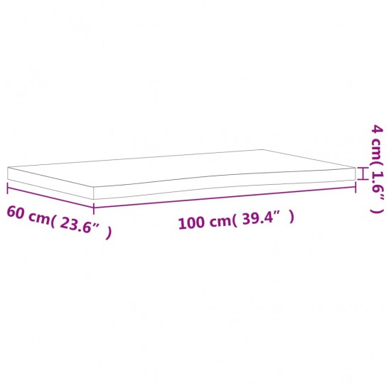 Rašomojo stalo stalviršis, 100x(55–60)x4cm, bukmedžio masyvas