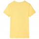 Vaikiški marškinėliai, šviesiai geltonai rudos spalvos, 128 dydžio