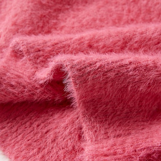 Vaikiškas megztinis, sendintos rožinės spalvos, megztas, 140 dydžio