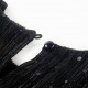 Vaikiška suknelė ilgomis rankovėmis, juodos spalvos, 128 dydžio