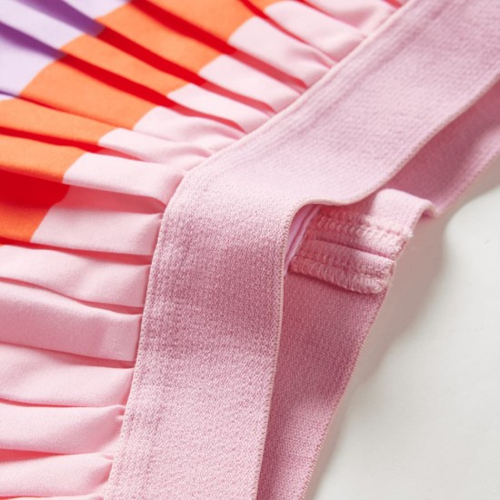 Vaikiškas klostuotas sijonas, šviesiai rožinės spalvos, 116 dydžio
