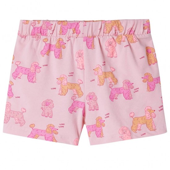 Vaikiška pižama trumpomis rankovėmis, šviesiai rožinė, 128 dydžio
