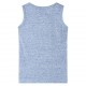 Vaikiški marškinėliai be rankovių, mėlynos spalvos mišinys, 140 dydžio