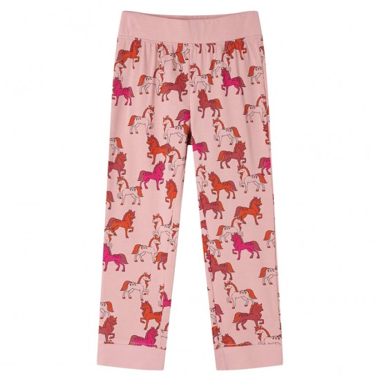 Vaikiška pižama ilgomis rankovėmis, šviesiai rožinė, 140 dydžio
