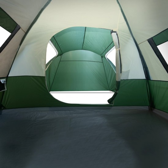 Šešiavietė stovyklavimo palapinė, žalia, 466x342x200cm