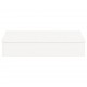 Smėlio dėžė su dangčiu, balta, 111x111x19,5cm, pušies masyvas